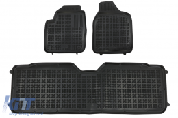 Floor mat Rubber Black suitable for Ford GALAXY I (1995-2006) Seat Alhambra I (1996-2010) VW Sharan I (1995-2010) version 5 passenger