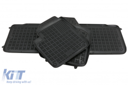 Floor mat Rubber Black suitable for Ford GALAXY I (1995-2006) Seat Alhambra I (1996-2010) VW Sharan I (1995-2010) version 5 passenger-image-6069769