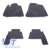 image-3-Floor mat Rubber Black suitable for HYUNDAI Santa Fe 2007-2012