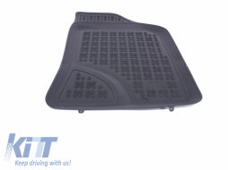 Floor mat Rubber Black suitable for HYUNDAI Santa Fe 2007-2012-image-5999853