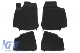 Floor mat Rubber Black suitable for OPEL Corsa C 2000-2006 - 200514