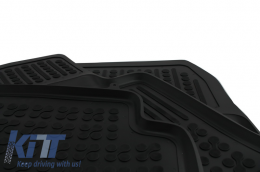 Floor mat Rubber Black suitable for PORSCHE Cayenne II (2011-2016) suitable for VW Touareg II (2010-2018)-image-6013738