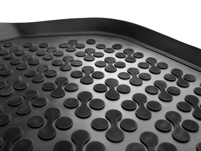 Floor mat Rubber Black suitable for VOLVO XC60 I (2008-2017) V60 I ...