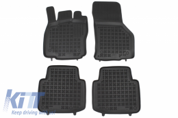 Floor mat Rubber Black suitable for VW Arteon (2017+) - 200124
