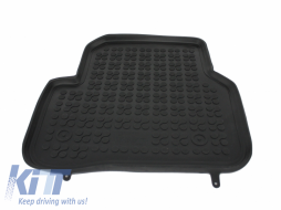 Floor mat Rubber Black suitable for VW Jetta 2010+, Passat B6 B7 CC 2005-2012, Tiguan 2007-2015-image-5999550