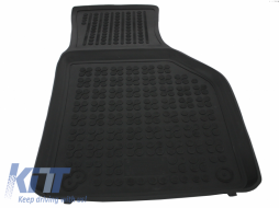 Floor mat Rubber Black suitable for VW Jetta 2010+, Passat B6 B7 CC 2005-2012, Tiguan 2007-2015-image-5999551
