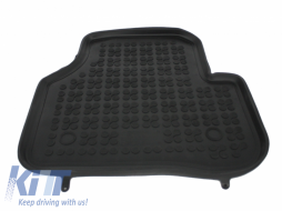 Floor mat Rubber Black suitable for VW Jetta 2010+, Passat B6 B7 CC 2005-2012, Tiguan 2007-2015-image-5999552