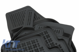 Floor mat Rubber Black suitable for VW Polo VI 2017+-image-6038738