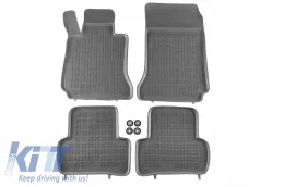 image-6-Floor mat Rubber Grey suitable for MERCEDES W204 C-Class 2007-2014