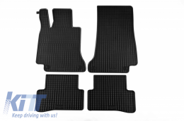 Floor mat rubber suitable for MERCEDES C-Class W205 2014+ Black - 46210