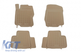 Floor mat Rubber suitable for MERCEDES M-Class W164 (2005-2011) Beige - 201709B