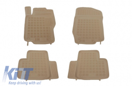 image-6-Floor mat Rubber suitable for MERCEDES M-Class W164 (2005-2011) Beige