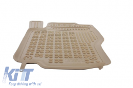 Floor mat Rubber suitable for MERCEDES M-Class W164 (2005-2011) Beige-image-6004242