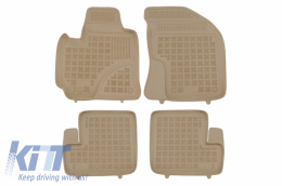image-0-Floor Mats Rubber Beige suitable for Toyota RAV4 II Facelift (2003-2005) 5 Doors