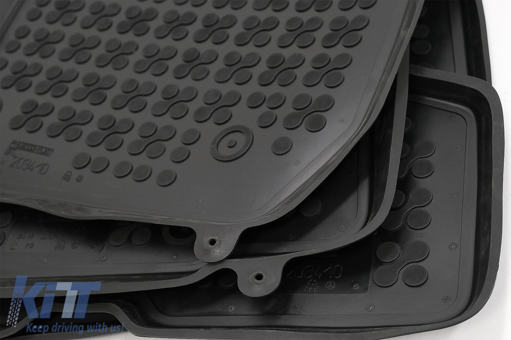 Floor Mats Rubber Black suitable for Dacia Dacia Sandero II Stepway version 4x4 (2019up)