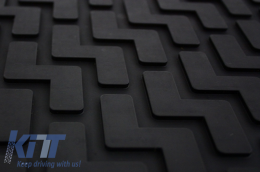 Floor Mats Rubber Mats Audi Q7 4L (2006-2015) 5/7 suitable for SEATs Black-image-5996259