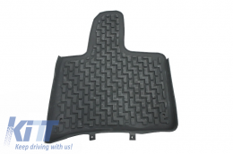 Floor Mats Rubber Mats Audi Q7 4L (2006-2015) 5/7 suitable for SEATs Grey-image-5996628