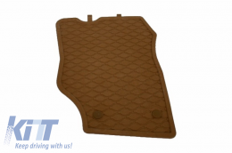 Floor Mats Rubber Mats suitable for PORSCHE Cayenne 957/957 (2002-2010) suitable for VW Touareg 7L (2002-2010) Sand Brown-image-5996214