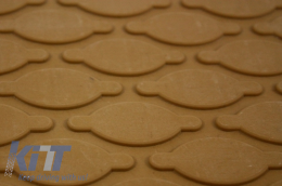 Floor Mats Rubber Mats suitable for PORSCHE Cayenne 957/957 (2002-2010) suitable for VW Touareg 7L (2002-2010) Sand Brown-image-5996218