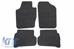 Floor rubber mat graphite suitable for VW Polo (6R) 06/2009-09/2017, Cross Polo 2010-09/2017 - 66310