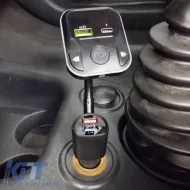 FM Transmitter suitable for Bluetooth, Charger with 2 USB, LCD Monitor PL-658 Black 1 Piece-image-6312989