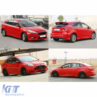Focus Mk3 FL Sedan Sport Side Skirts Raw Surface Vacuum Plastic / 2015-2018 - DTSSF6026795