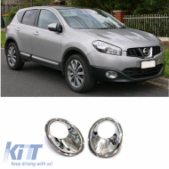Fog Lamp Cover suitable for Nissan Qashqai +2 2009-2013 Chrome 2 pcs