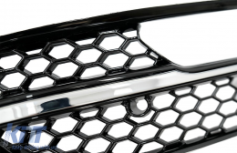 Fog Lamp Covers Side Grilles suitable for Audi A3 8V (2013-2015) RS3 Design Paino Black-image-6082995