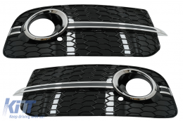 image-30-Fog Lamp Covers Side Grilles suitable for Audi Q5 SUV 8R Facelift (2012-2016) RS Design Black & Chrome