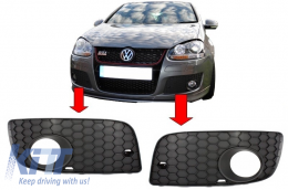 Fog Lamp Covers suitable for VW Golf V 5 (2003-2007) GTI Look - SGVWG5GTI