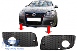 Fog Lamp Covers suitable for VW Golf V 5 (2003-2007) GTI Look