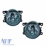 Fog Lamps suitable for Citroen / Dacia / Fiat / Ford / Jaguar / Mazda / Mitsubishi / Nissan / Opel / Peugeot / Renault / Porsche / Smart / Suzuki Clear 2 Pcs