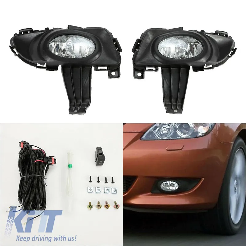 Fog Lamps suitable for Mazda 3 07-09 Sedan 2 Pcs