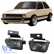 Fog Lamps suitable for VW Golf II (2) / Jetta 84-91 Smoke Depo 2 Pcs