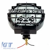 Fog Lamps Universal 4x4 Off Roader With Black Net LA-800 White 2 Pieces-image-6306901