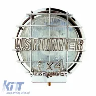 Fog Lamps Universal 4x4 Off Roader With Nickel Net LA-800 White 2 Pieces-image-6306882