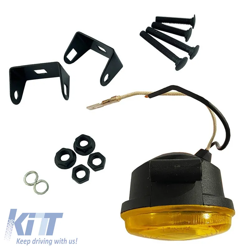 Fog Lamps Universal Oval ART-72005 Yellow 2 Pieces