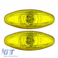 Fog Lamps Universal Oval YAL-68 Yellow 2 Pieces