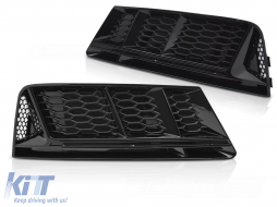 image-50-FOG LIGHT COVER GLOSSY BLACK fits  AUDI A4 B9 15-19