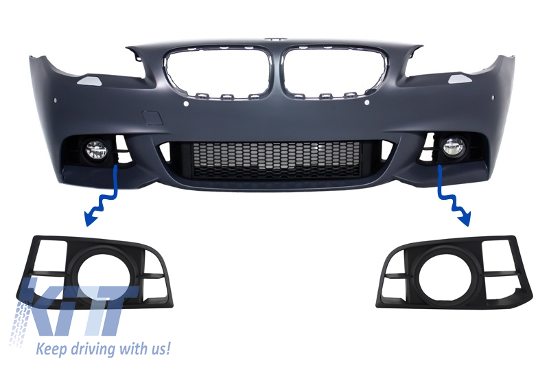 Ködlámpa burkolatok megfelelő BMW 5-ös sorozat F10 F11 NON-LCI LCI (2010-2017) lökhárító M-Technik LCI Design