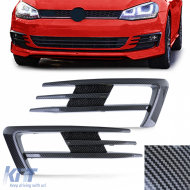 Fog light frame grille GTI look carbon style for VW Golf 7 12-17 - ODFLCV6013782