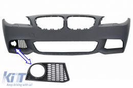 Fog Light Grille LEFT SIDE suitable for BMW 5 Series F10 F11 NON-LCI (2010-2014) only for M-Tech Bumper - SGBMF10MTLH