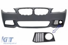 Fog Light Grille RIGHT SIDE suitable for BMW 5 Series F10 F11 NON-LCI (2010-2014) only for M-Tech Bumper - SGBMF10MTRH