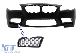Fog Light Grille RIGHT SIDE suitable for BMW 5 Series F10 F11 NON-LCI LCI (2010-2017) only for M5 Bumper - SGBMF10M5RH