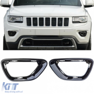 Fog light surrounds gloss black for Jeep Grand Cherokee WK2 14-17 - ODFLCJ6014434