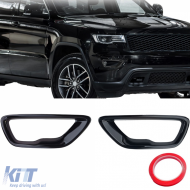 Fog light surrounds gloss black for Jeep Grand Cherokee WK2 18-20