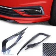 image-35-Fog light surrounds grille carbon look gloss for VW Golf 7 17-20