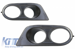 Fog Lights Air Duct Covers suitable for BMW 3 Series E46 (1998-2005) M3 H-Design Carbon Film - 1214265CF