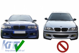 Fog Lights Air Duct Covers suitable for BMW 3 Series E46 (1998-2005) M3 H-Design Carbon Film-image-6034654