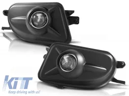 image-69-FOG LIGHTS BLACK fits MERCEDES W210 99-02/ CLK/ SLK